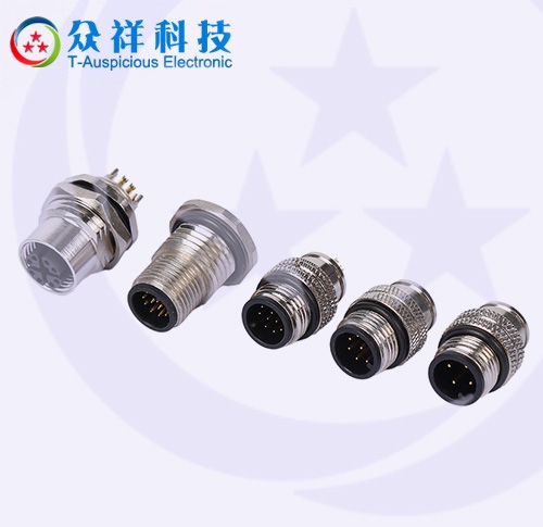 M12 series IP67 cable connector or medical application connector